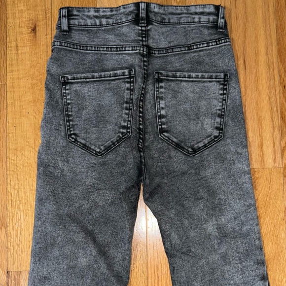 Zara Trafaluc Denim Collection Stone Wash Stretch jeans with frayed hem - Picture 7 of 9